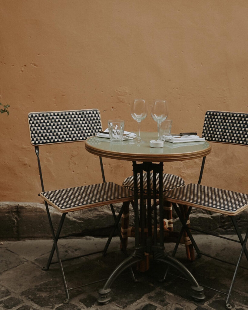 Cafe Table in Rome