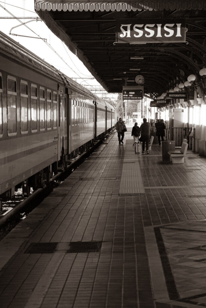 Train station in Assisi Italy